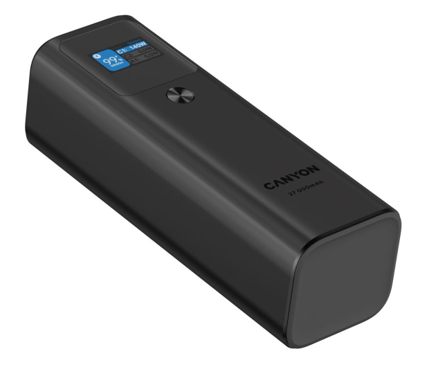 CANYON PB-2010 TFT 27000 mAh 97.2Wh PD140W QC 3.0 Czarny - 1261513 - zdjęcie 5
